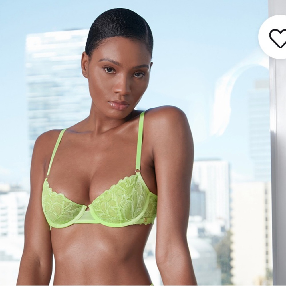 NWT Savage Not Sorry Unlined Lace Balconette Bra 34A
